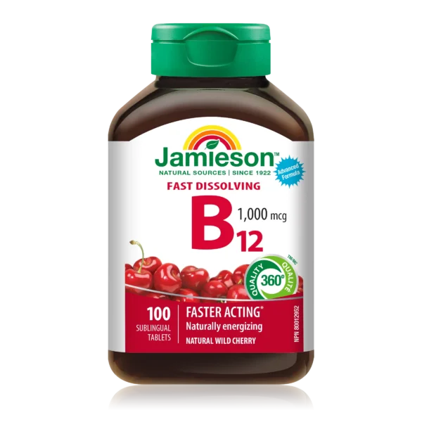 Jamieson Vitamin B12 1000mcg 60 Tablets