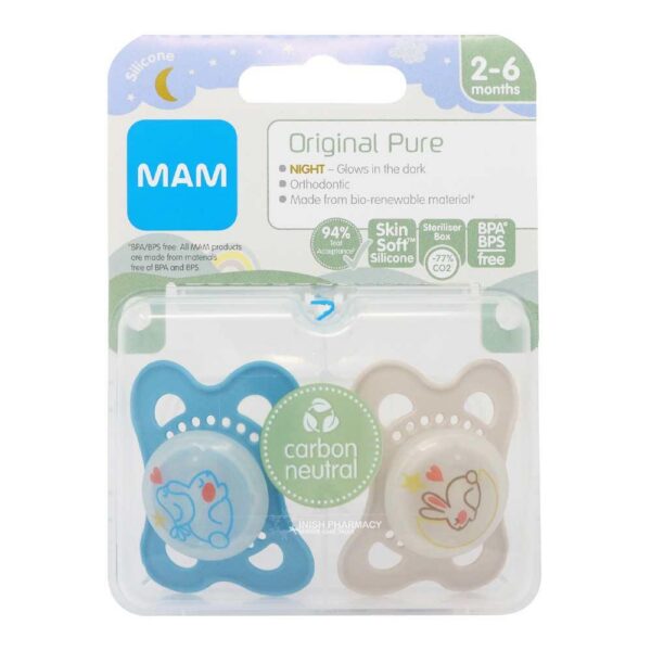 MAM Perfect Night Soother 6m+ 2 Pack
